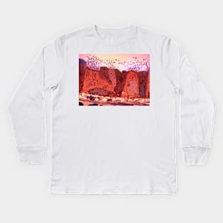 Respiratory epithelium, TEM (C023/4049) Kids Long Sleeve T-Shirt